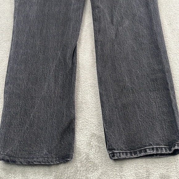 Abercrombie & Fitch 25, 0 Short Curve Love Gray , Charcoal Black 90s Straight HR - Picture 12 of 15